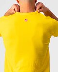 CASTELLI Cyklistické triko s krátkým rukávem - VENTAGLIO TEE - žlutá
