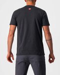 CASTELLI Cyklistické triko s krátkým rukávem - MAURIZIO TEE - černá/šedá