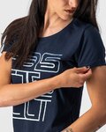 CASTELLI Cyklistické triko s krátkým rukávem - BELLAGIO TEE LADY - modrá