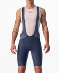 CASTELLI Cyklistické kalhoty krátké s laclem - ENDURANCE 3 - modrá