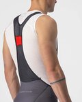 CASTELLI Cyklistické kalhoty krátké s laclem - COMPETIZION KIT - šedá