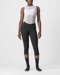 CASTELLI Cyklistické kalhoty 3/4 bez laclu - VELOCISSIMA 3 LADY - černá