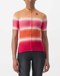 CASTELLI Cyklistický dres s krátkým rukávem - DOLCE LADY - červená/oranžová