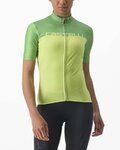 CASTELLI Cyklistický dres s krátkým rukávem - VELOCISSIMA LADY - zelená/žlutá