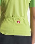 CASTELLI Cyklistický dres s krátkým rukávem - VELOCISSIMA LADY - zelená/žlutá