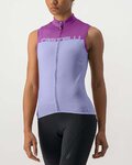 CASTELLI Cyklistický dres bez rukávů - VELOCISSIMA LADY - fialová