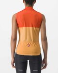 CASTELLI Cyklistický dres bez rukávů - VELOCISSIMA LADY - oranžová
