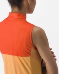 CASTELLI Cyklistický dres bez rukávů - VELOCISSIMA LADY - oranžová