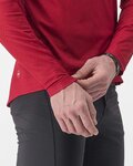 CASTELLI Cyklistický dres s dlouhým rukávem letní - TRAIL TECH 2 - červená