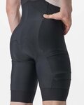 CASTELLI Cyklistické kalhoty krátké s laclem - UNLIMITED CARGO - černá