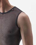CASTELLI Cyklistické triko bez rukávů - MIRACOLO WOOL - šedá