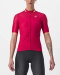 CASTELLI Cyklistický dres s krátkým rukávem - PEZZI LADY - červená