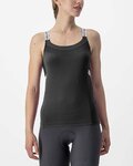 CASTELLI Cyklistický dres bez rukávů - BAVETTE LADY - antracitová
