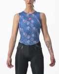 CASTELLI Cyklistické triko bez rukávů - PRO MESH 4 W LADY - modrá
