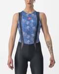 CASTELLI Cyklistické triko bez rukávů - PRO MESH 4 W LADY - modrá