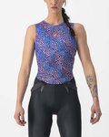 CASTELLI Cyklistické triko bez rukávů - PRO MESH 4 W LADY - modrá