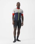CASTELLI Cyklistický dres s krátkým rukávem - SEZIONE - ivory/modrá/červená