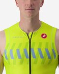 CASTELLI Cyklistická kombinéza - FREE SANREMO 2 - černá/žlutá