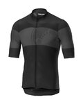 CASTELLI Cyklistický dres s krátkým rukávem - RUOTA - černá/šedá
