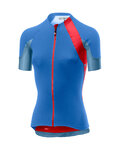 CASTELLI Cyklistický dres s krátkým rukávem - SCHEGGIA 2.0 LADY - modrá/červená
