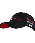 Cyklistická čepice - SUNWEB 2019 PODIUM - černá/červená