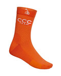 Cyklistické ponožky klasické - CCC 2019 - oranžová