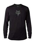 FOX Cyklistický dres s dlouhým rukávem letní - RANGER TRU DRI - černá
