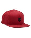FOX Cyklistická čepice - FOX HEAD SNAPBACK - červená