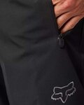 FOX Cyklistické kalhoty dlouhé bez laclu - DEFEND 3-LAYER WATER - černá