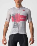 CASTELLI Cyklistický dres s krátkým rukávem - GIRO D'ITALIA 2021 - růžová/bílá
