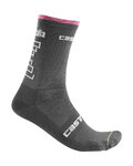 CASTELLI Cyklistické ponožky klasické - GIRO 2019  - šedá