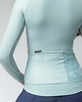 GOBIK Cyklistický dres s dlouhým rukávem zimní - PACER SOLID LADY - světle zelená
