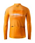GOBIK Cyklistický dres s dlouhým rukávem zimní - HYDER - oranžová