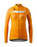 GOBIK Cyklistický dres s dlouhým rukávem zimní - HYDER LADY - oranžová