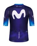 GOBIK Cyklistický dres s krátkým rukávem - MOVISTAR 2023 - bílá/modrá