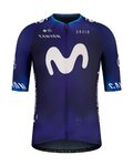 GOBIK Cyklistický dres s krátkým rukávem - MOVISTAR 23 ODYSSEY - modrá/bílá