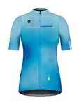 GOBIK Cyklistický dres s krátkým rukávem - STARK ZIRCON LADY - modrá/světle modrá
