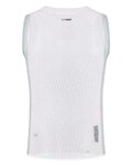 GOBIK Cyklistické triko bez rukávů - SECOND SKIN - bílá/šedá