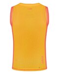 GOBIK Cyklistické triko bez rukávů - SECOND SKIN - oranžová/žlutá
