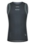 GOBIK Cyklistické triko bez rukávů - SECOND SKIN LADY - antracitová/šedá