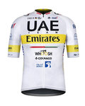 GOBIK Cyklistický dres s krátkým rukávem - UAE 2021 INFINITY - žlutá/bílá