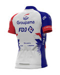 ALÉ Cyklistický dres s krátkým rukávem - GROUPAMA FDJ 2021 - červená/modrá/bílá