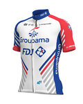 ALÉ Cyklistický dres s krátkým rukávem - GROUPAMA FDJ 2019 - bílá/modrá/červená