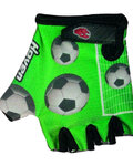 HAVEN Cyklistické rukavice krátkoprsté - DREAM KIDS - zelená/bílá/černá
