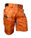 HAVEN Cyklistické kalhoty krátké bez laclu - CUBES NEO - oranžová
