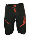 HAVEN Cyklistické kalhoty krátké bez laclu - ENERGIZER - červená/černá