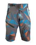 HAVEN Cyklistické kalhoty krátké bez laclu - ENERGIZER CRAZY - modrá