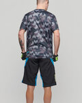 HAVEN Cyklistický MTB dres a kalhoty - CUBES NEO - modrá/černá