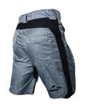 HAVEN Cyklistické kalhoty krátké bez laclu - WANDERER II - šedá/černá