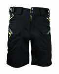 HAVEN Cyklistické kalhoty krátké bez laclu - CUBES BLACKIES - zelená/černá
